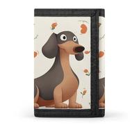 DWTJKMS I Love My Dog Bassotti Portafoglio Minimalista Uomo Sottile Trifold Portafogli Moderna Moda Portafogli Antifurto Portafoglio Contiene Carte E Contanti