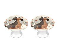 DWTJKMS I Love My Dog - Maniglie colorate per armadietti, a forma di bassotto, maniglie per cassetti, adatte per cassettiere, mobili da cucina, porte, armadi e cassetti