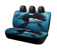 DWTJKMS Killer Whale - Coprisedile per auto, antiscivolo, per sedile posteriore, durevole, antigraffio, misura universale, adatto per auto, camion e SUV
