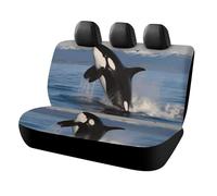 DWTJKMS Killer Whale - Coprisedile per auto, antiscivolo, per sedile posteriore, durevole, antigraffio, misura universale, adatto per auto, camion e SUV
