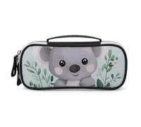 DWTJKMS Koala Borsa per il trucco in pelle portatile piccola organizer per cosmetici impermeabile borse da toilette pennelli matite e accessori per il trucco da viaggio