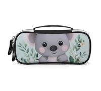DWTJKMS Koala Borsa per il trucco in pelle portatile piccola organizer per cosmetici impermeabile borse da toilette pennelli matite e accessori per il trucco da viaggio