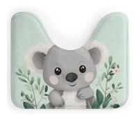 DWTJKMS Koala - Tappetino da bagno a forma di U, ad asciugatura rapida, assorbente, antimacchia, antiscivolo, per base WC ovale