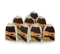 DWTJKMS Leopard Little Gecko - Sacchetti regalo portatili, piccoli, con coulisse, riutilizzabili, in cotone e lino, per matrimoni, viaggi, ufficio, allenamento (unisex)