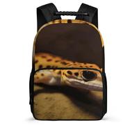 DWTJKMS Leopardo Little Gecko Zaino Leggero Casual Libreria Borsa da Lavoro Lavoro Durevole Design Classico per Uso Quotidiano