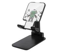 DWTJKMS Line Robot - Supporto per telefono cellulare, pieghevole, regolabile in altezza, portatile, adatto a tutti gli smartphone, colore: nero