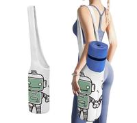 DWTJKMS Line Robot Yoga Mat Bag Bag Borsa in tela resistente con tasca per bottiglia d'acqua e fondo bagnato, si adatta alla maggior parte dei tappetini da yoga di dimensioni