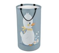 DWTJKMS Little White Duck - Cesto portabiancheria pieghevole con manici per il trasporto, grande cesto portaoggetti per lavanderia, dormitorio, famiglia