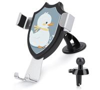 DWTJKMS Little White Duck - Supporto universale per telefono da auto, per bocchetta di ventilazione dell'auto, adatto per tutti gli smartphone e modelli di auto, colore: nero