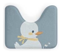 DWTJKMS Little White Duck - Tappeto per WC, ad asciugatura rapida, assorbente, a forma di U, antiscivolo, per pavimento del bagno (50,8 x 40,6 cm)