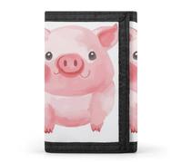 DWTJKMS Lovely Pig Portafoglio minimalista da uomo sottile a tre ante portafogli alla moda moderno portafoglio antifurto per carte e contanti