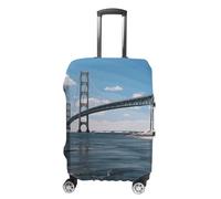 DWTJKMS Mackinac - Copertura per bagagli con ponte sospeso, semplice e generoso, copertura antipolvere lavabile, resistente ai graffi, per valigie da 48-81 cm, Stile:, M, Custodia per bagagli
