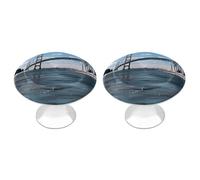 DWTJKMS Mackinac Maniglie a ponte sospeso per armadietti, pomelli colorati per cassetti, maniglie per cassetti, adatte per cassettiere, mobili da cucina, porte, armadi e cassetti