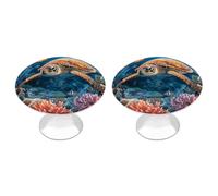 DWTJKMS Maniglie colorate per armadietti a forma di pesce tropicale, a forma di stella marina, maniglie per cassetti, adatte per cassettiere, mobili da cucina, porte, armadi e cassetti