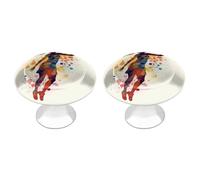 DWTJKMS Maniglie per armadi modello ragazza basket manopole colorate maniglie per cassetti solidi maniglie adatte per comò mobili da cucina porte armadio cassetti