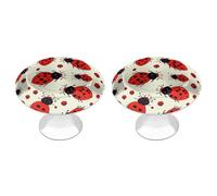 DWTJKMS Maniglie per armadietti a coccinella rossa Pomelli colorati per cassetti maniglie per cassetti adatte per comò mobili da cucina porte armadio cassetti