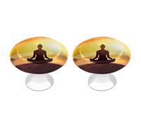 DWTJKMS Maniglie per armadietti da meditazione yoga pomelli colorati per armadietti maniglie per cassetti solide adatte per comò mobili da cucina porte armadio cassetti