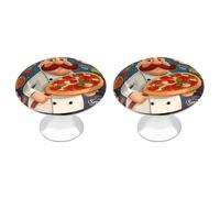 DWTJKMS Maniglie per armadietti per pizza da chef Pomelli colorati per cassetti maniglie per cassetti adatte per comò mobili da cucina porte armadio cassetti