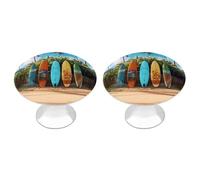 DWTJKMS Maniglie per armadietti per tavole da surf Surf's Up Pomelli colorati per armadietti Maniglie per cassetti solide adatte per comò, mobili da cucina, porte, cassetti dell'armadio