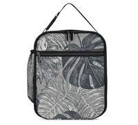 DWTJKMS Monstera - Borsa termica per il pranzo, a prova di perdite, per uomini e donne, con manico, riutilizzabile, isolata, per ufficio, lavoro, picnic