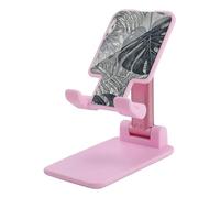 DWTJKMS Monstera Leaves - Supporto per telefono cellulare, pieghevole, regolabile in altezza, portatile, per tutti gli smartphone, colore: rosa