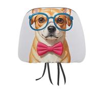 DWTJKMS Morbido papillon per animali domestici, con occhiali di grandi dimensioni, 2 pezzi, regolabili, riutilizzabili, accessori per interni dell'auto, accessori per sedile auto, protezione per