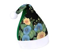 DWTJKMS Morning Glory Cappello di Babbo Natale classico in pelliccia cappello di Natale spesso cappello per feste di Natale con paillettes divertente cappello invernale per vacanze