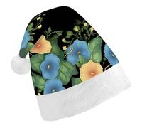DWTJKMS Morning Glory, cappello di Babbo Natale, classico, spesso, per feste di Natale, divertente, unisex, per adulti