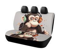DWTJKMS Music Monkey, coprisedile per auto, antiscivolo, per sedile posteriore, durevole, antigraffio, misura universale, adatto per auto, camion e SUV