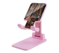 DWTJKMS Natura animali selvatici cervi supporto per telefono cellulare doppio pieghevole, altezza regolabile supporto per telefono cellulare portatile culla da scrivania si adatta a tutti gli