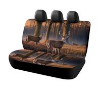 DWTJKMS Nature - Coprisedile per auto, motivo: animali selvatici, protezione antiscivolo per sedile posteriore, durevole, antigraffio, misura universale, adatto per auto, camion e SUV
