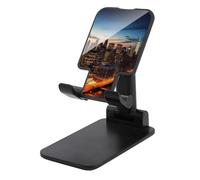 DWTJKMS New York City Scenery - Supporto per telefono cellulare, pieghevole, regolabile in altezza, portatile, adatto a tutti gli smartphone, colore: nero