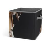 DWTJKMS Organizer a cubo con bulldog inglese, pieghevole, in tessuto spesso, per coperte, vestiti, adatto per casa, ufficio, guardaroba, abbigliamento, giocattoli