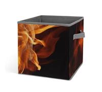 DWTJKMS Organizer a forma di cubo di fiamma, pieghevole, in tessuto spesso, per coperte, vestiti, adatto per casa, ufficio, guardaroba, abbigliamento e giocattoli
