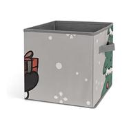DWTJKMS Organizer a forma di cubo di pecora di Natale, pieghevole, in tessuto spesso, per coperte, vestiti, adatto per casa, ufficio, guardaroba, abbigliamento e giocattoli