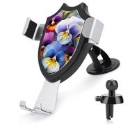DWTJKMS Pansy Perfection - Supporto universale per cellulare da auto, per tutti gli smartphone e i modelli di auto, colore: nero