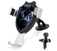 DWTJKMS Panther with Blue Eyes - Supporto universale per cellulare da auto, per tutti gli smartphone e i modelli di auto, colore: nero