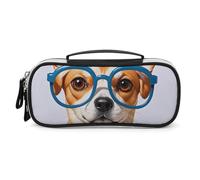 DWTJKMS Papillon morbido per animali domestici, borsa per il trucco in pelle per occhiali di grandi dimensioni, organizer portatile per cosmetici, impermeabile, trousse da toeletta, pennelli, matite e