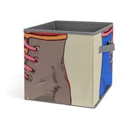 DWTJKMS Pattini a rotelle colorati retrò cubici organizer pieghevoli in tessuto spesso borse portaoggetti per coperte, vestiti scatola portaoggetti adatta per casa, ufficio, guardaroba, abbigliamento