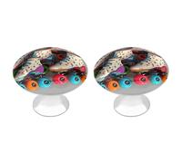 DWTJKMS Pattini a rotelle retrò Maniglie colorate per armadietti Pomelli colorati per cassetti Maniglie per cassetti adatte per comò mobili da cucina porte armadio cassetti