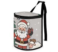 DWTJKMS Pattumiera per auto a forma di pecora di Natale con coperchio, grande capacità, da appendere, a prova di perdite, impermeabile, accessorio per interni
