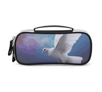 DWTJKMS Peace Dove Borsa Trucco In Pelle Portatile Piccolo Organizzatore Cosmetico Impermeabile Borse Da Toilette Pennelli Matite E Viaggio Trucco Accessori