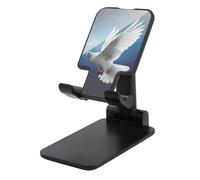 DWTJKMS Peace Dove, supporto per telefono cellulare, pieghevole, regolabile in altezza, portatile, per tutti gli smartphone, colore: nero