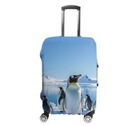 DWTJKMS Penguin Antarctica Ice - Copertura semplice e generosa per valigie antipolvere, lavabile, resistente ai graffi, per valigie da 48-81 cm, Stile:, S, Custodia per bagagli