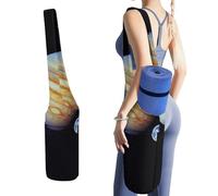 DWTJKMS Planet Jupiter - Borsa per tappetino da yoga, in tela resistente, con tasca per bottiglia d'acqua e tasca inferiore bagnata, adatta alla maggior parte dei tappetini da yoga