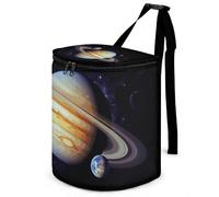 DWTJKMS Planet Jupiter - Pattumiera per auto con coperchio, grande capacità, da appendere, a prova di perdite, impermeabile, accessorio per interni