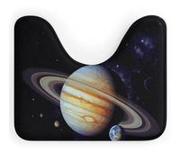 DWTJKMS Planet Jupiter, tappetino da bagno a forma di U, ad asciugatura rapida, assorbente, antiscivolo, per pavimento del bagno (50,8 x 40,6 cm)