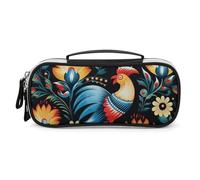DWTJKMS Polacco Modello di Arte Popolare Sacchetto di Trucco In Pelle Portatile Piccolo Organizzatore Cosmetico Impermeabile Borse Da Toilette Spazzole Matite E Viaggio Trucco Accessori