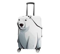 DWTJKMS Polar Bear - Copertura per valigia, semplice e generosa, lavabile, resistente ai graffi, per valigie da 48-81 cm, Stile:, S, Custodia per bagagli