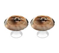 DWTJKMS Pomeranian Dog Cabinet Maniglie colorate Pomerania Maniglie per cassetti Solide Maniglie adatte per comò mobili da cucina porte armadio cassetti